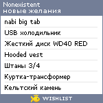 My Wishlist - nonexistent