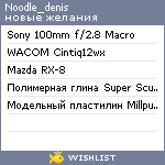 My Wishlist - noodle_denis