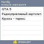 My Wishlist - nor4lg