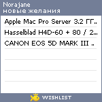 My Wishlist - norajane