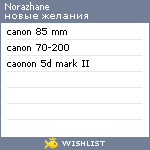 My Wishlist - norazhane