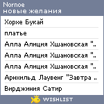 My Wishlist - nornoe