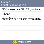 My Wishlist - norren