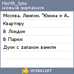 My Wishlist - north_lynx