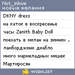 My Wishlist - not_inlove