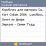 My Wishlist - nothanx