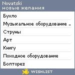 My Wishlist - novatski