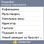 My Wishlist - novemberfl