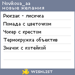 My Wishlist - novikova_aa