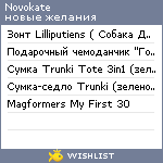 My Wishlist - novokate