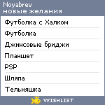 My Wishlist - noyabrev