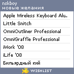 My Wishlist - nskboy