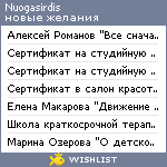 My Wishlist - nuogasirdis