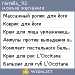 My Wishlist - nutella_92