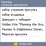 My Wishlist - nutrizia