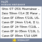 My Wishlist - nv25