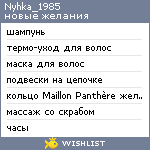 My Wishlist - nyhka_1985