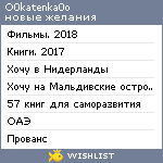 My Wishlist - o0katenka0o