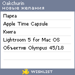 My Wishlist - oakchurin