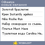 My Wishlist - odnaanya