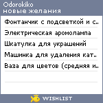 My Wishlist - odorokiko