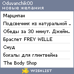 My Wishlist - oduvanchik00