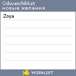 My Wishlist - oduvanchikkat