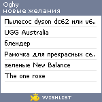 My Wishlist - oghy