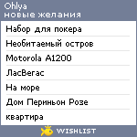 My Wishlist - ohlya