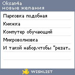 My Wishlist - oksan4a