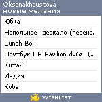 My Wishlist - oksanakhaustova