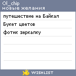 My Wishlist - ol_chip