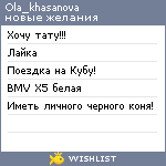 My Wishlist - ola_khasanova