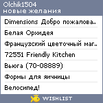 My Wishlist - olchik1504