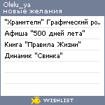 My Wishlist - olelu_ya