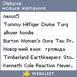 My Wishlist - olelucoe