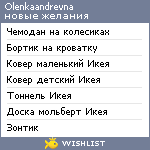 My Wishlist - olenkaandrevna