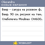 My Wishlist - olesandra