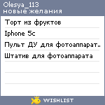 My Wishlist - olesya_113