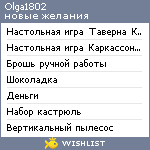 My Wishlist - olga1802