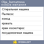 My Wishlist - olga_burmatnova