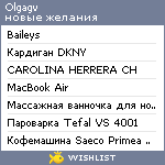 My Wishlist - olgagv