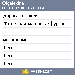 My Wishlist - olgalexina