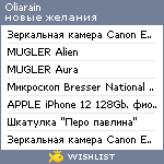 My Wishlist - oliarain