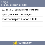 My Wishlist - oligo