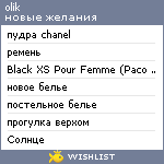 My Wishlist - olik_kitty