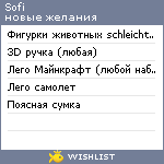 My Wishlist - olikchi1405