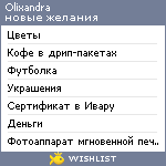 My Wishlist - olixandra