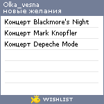 My Wishlist - olka_vesna