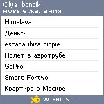 My Wishlist - olya_bondik